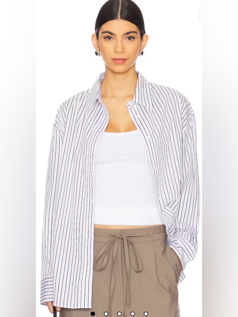 Soldout.nyc Black and White Striped Top